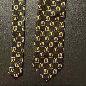 Rare McDonald’s I'm Lovin' It Golden Arches All Over Print Men's Tie